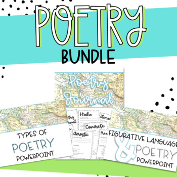 Preview of Poetry Bundle! - Powerpoint and Student Journal