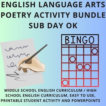 Preview of Poetry Bundle Set (Grades 7-College) - ELA / ELL Lesson Plans - 3 Activities