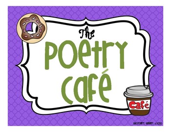 Poetry Cafe Parent Invitation & "Open" Sign by Klooster's Kinders