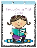 Poetry Center Task Cards and Assessment