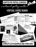 Poetry Choice Board of Activities -- ADAPTED FOR VIRTUAL L