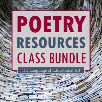 Preview of Poetry Class Full-Year Resources BUNDLE – Secondary – CCSS EDITABLE Rubrics