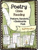 Poetry Close Reading Posters, Reference Handouts, and Bookmarks