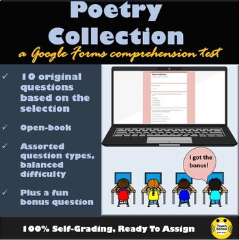 Preview of Poetry Collection in MyView 4th Grade, a Google Forms Comprehension Test