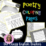 Poetry Coloring Pages: Mini Posters