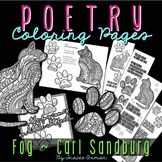 Poetry Coloring Pages and Bookmarks: Fog by Carl Sandburg