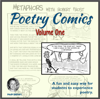 Preview of Poetry Comics and Activities for Analysis Volume One