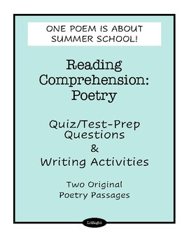 Preview of Reading Comprehension: Poetry