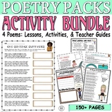Poetry Comprehension Bundle Analysis Worksheets 4th 5th 6t