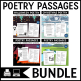 Poetry Comprehension Passages Bundle