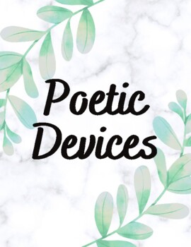 Preview of Poetry Devices Printable Posters