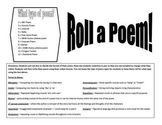 Poetry Dice Game - Roll a Poem
