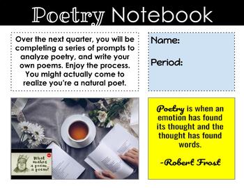 Preview of Poetry Digital Notebook