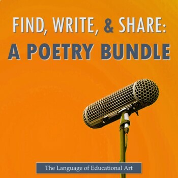 Preview of Poetry Discovery, Creation, & Sharing Unit — Secondary ELA BUNDLE — CCSS Rubrics