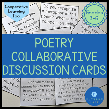 Preview of Poetry Collaborative Discussion Cards
