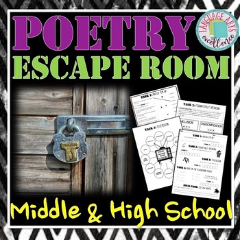 Preview of Poetry ESCAPE ROOM