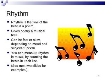 Preview of Poetry Elements 77-Slides PowerPoint - Reading - Poems - ELA - Writing - Example