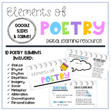 Poetry Elements Digital Learning Pack