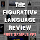 Figurative Language Review PowerPoint (Free Sample -Poetry