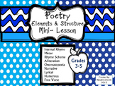 Poetry Elements & Structure Mini-Lesson