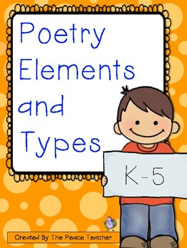 Preview of Poetry Elements and Types - K-5