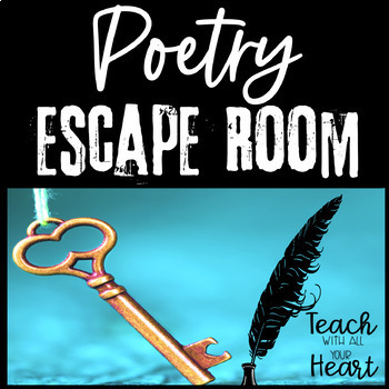 Preview of Poetry Escape Room - Middle School ELA Digital Breakout Room