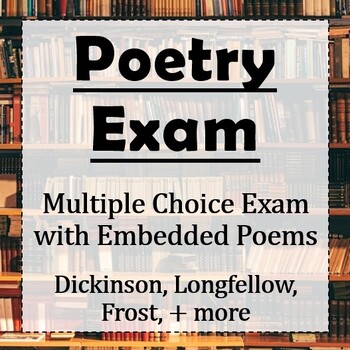 Preview of Poetry Exam: 40 Multiple Choice Questions (Terms & In-Context)