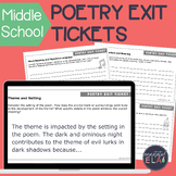 Poetry Exit Tickets
