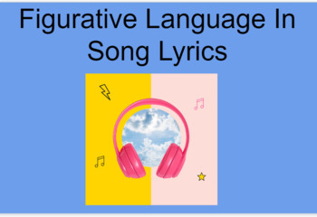 Preview of Poetry: Figurative Language In Song Lyrics Slideshow