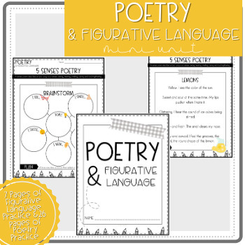 Preview of Poetry & Figurative Language Mini Unit