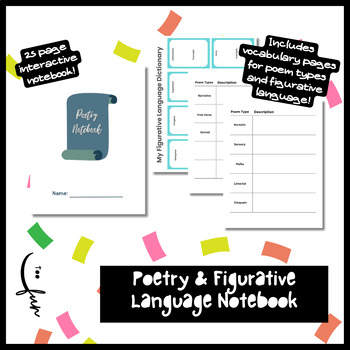 Preview of Poetry & Figurative Language Notebook & Writing Journal