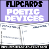 Poetry Flashcards - Figurative Language Flip Deck to Refer