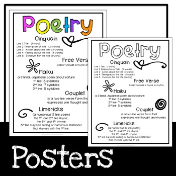 Poetry Flip Book by Lisa Taylor Teaching the Stars | TpT