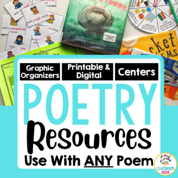 Preview of Poetry: Fluency & Expression, Poetry Centers, Writing Poetry & MORE!