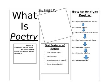 Preview of Poetry Fold-able