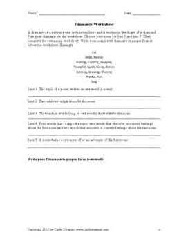 Preview of Poetry Forms - Worksheet