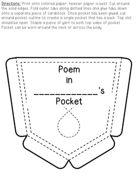 Free Poetry Pack {Poem In Your Pocket Day} by Erin Waters TpT