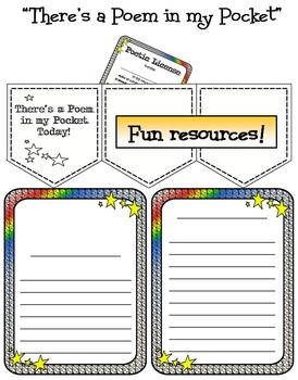 Preview of Poetry Freebie! Poem in your Pocket Day (resources)