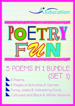 Preview of Poetry Fun - 5 Poems in 1 Bundle (Set 1)