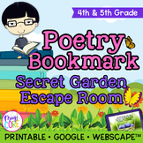 Poetry Garden Reading Escape Room Webscape 4th 5th Grade P
