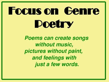 Preview of Poetry Guide / A Guide to the Basic Poetry Terms and Poems Types