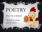Poetry: Haiku, Cinquain, Rhyme Scheme, Limerick, Free Verse