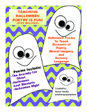 Poetry:  Halloween Poems for teaching elements of poetry (