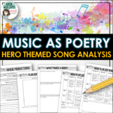 Poetry Analysis With Hero Themed Music / Song Lyrics
