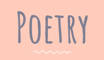 Poetry Intro - Freeverse by Michelle Grimoskas | TpT