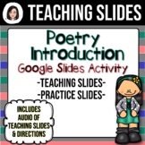 Poetry Introduction Google Slides (Distance Learning)