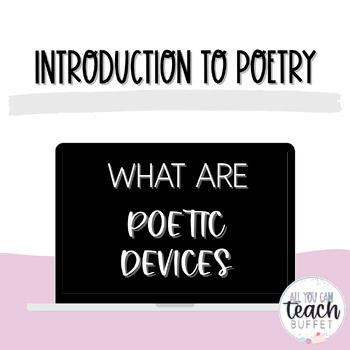 Preview of Poetry: Introduction to Poetic Devices