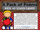Poetry Journal: Back to School Poems and Language Arts Pages by Doris Young
