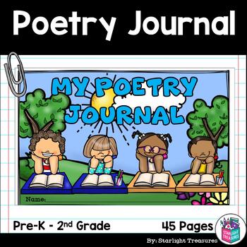 Preview of Poetry Journal for Early Readers: National Poetry Month