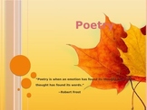 Poetry Lesson Powerpoint with Rubric (Halloween/Fall Theme)